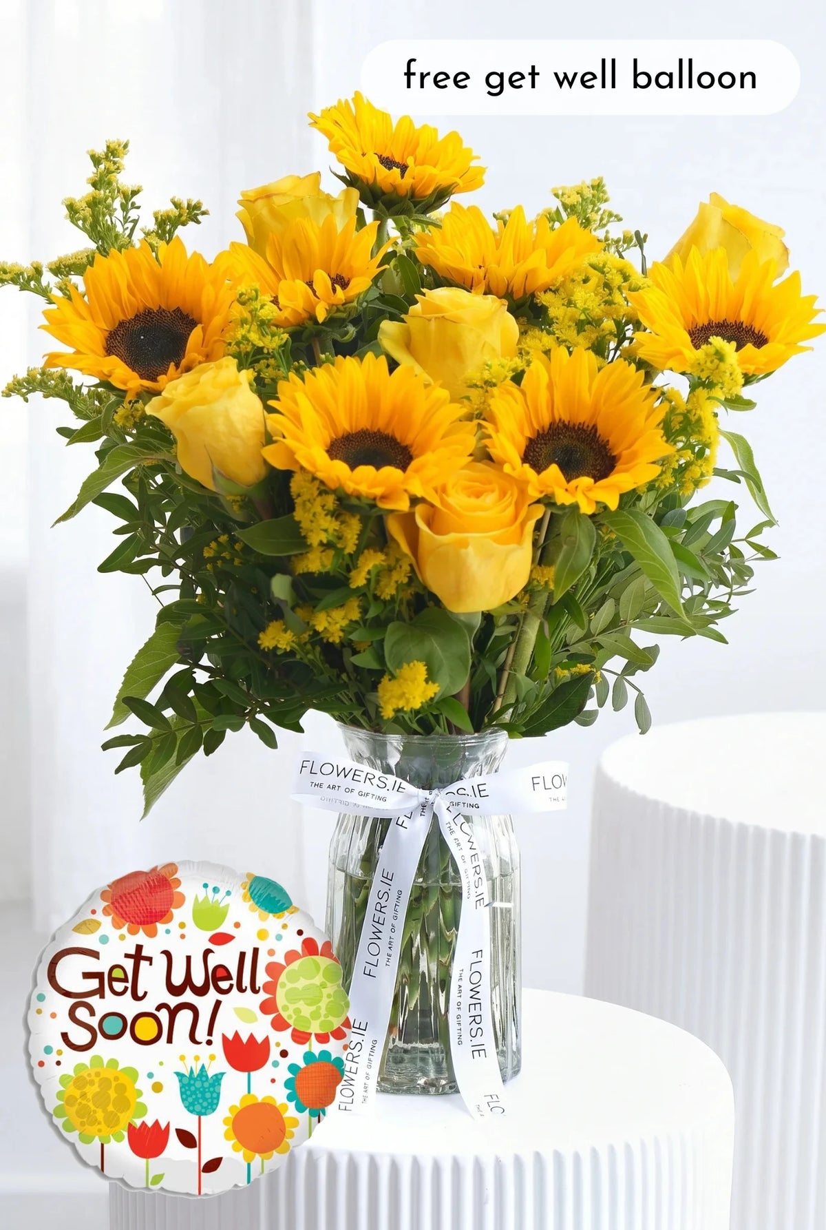 Get Well Sunflower - Vase