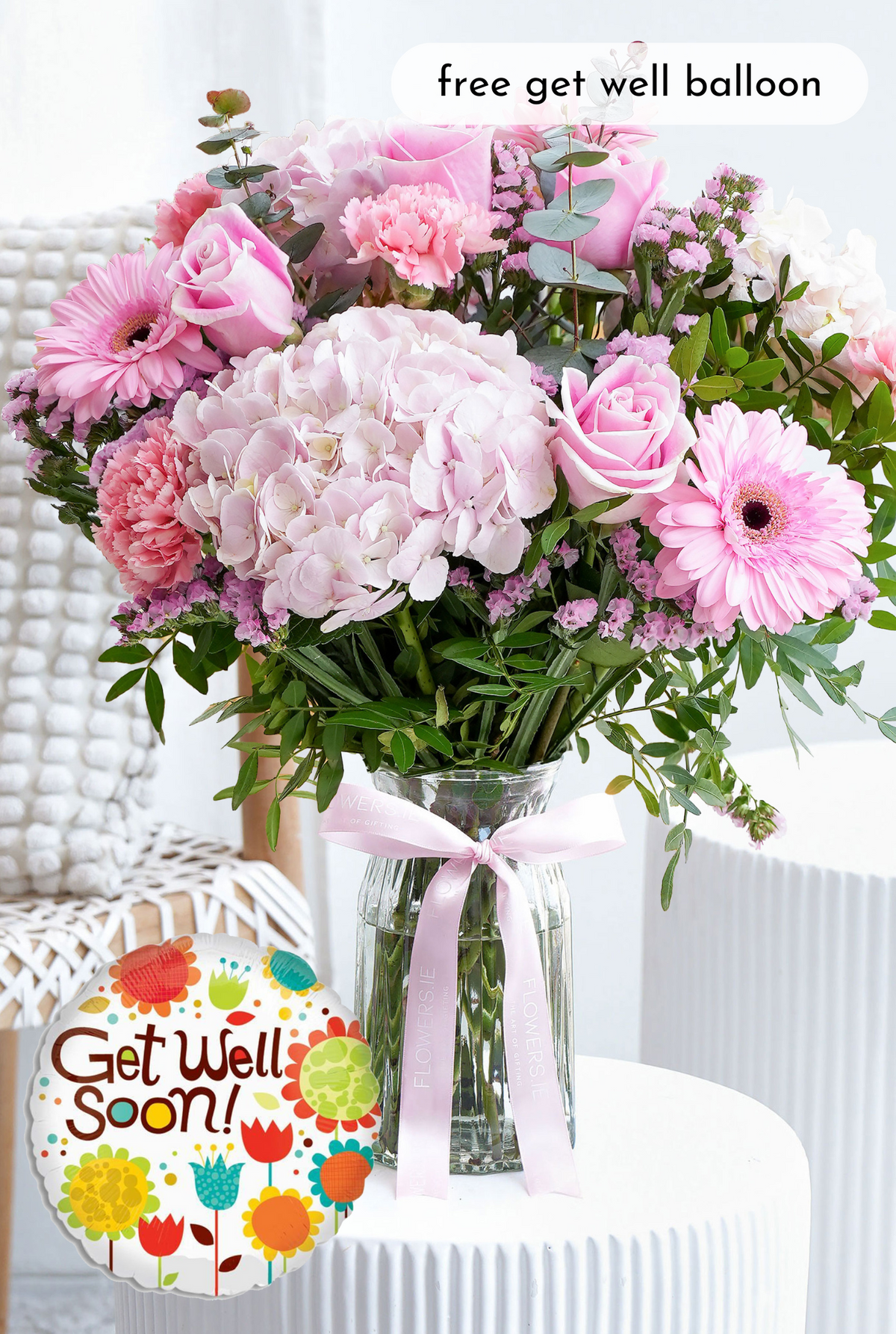 Get Well Pretty Pink - Vase