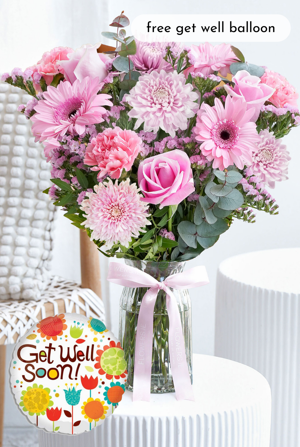 Get Well Pink Delight - Vase