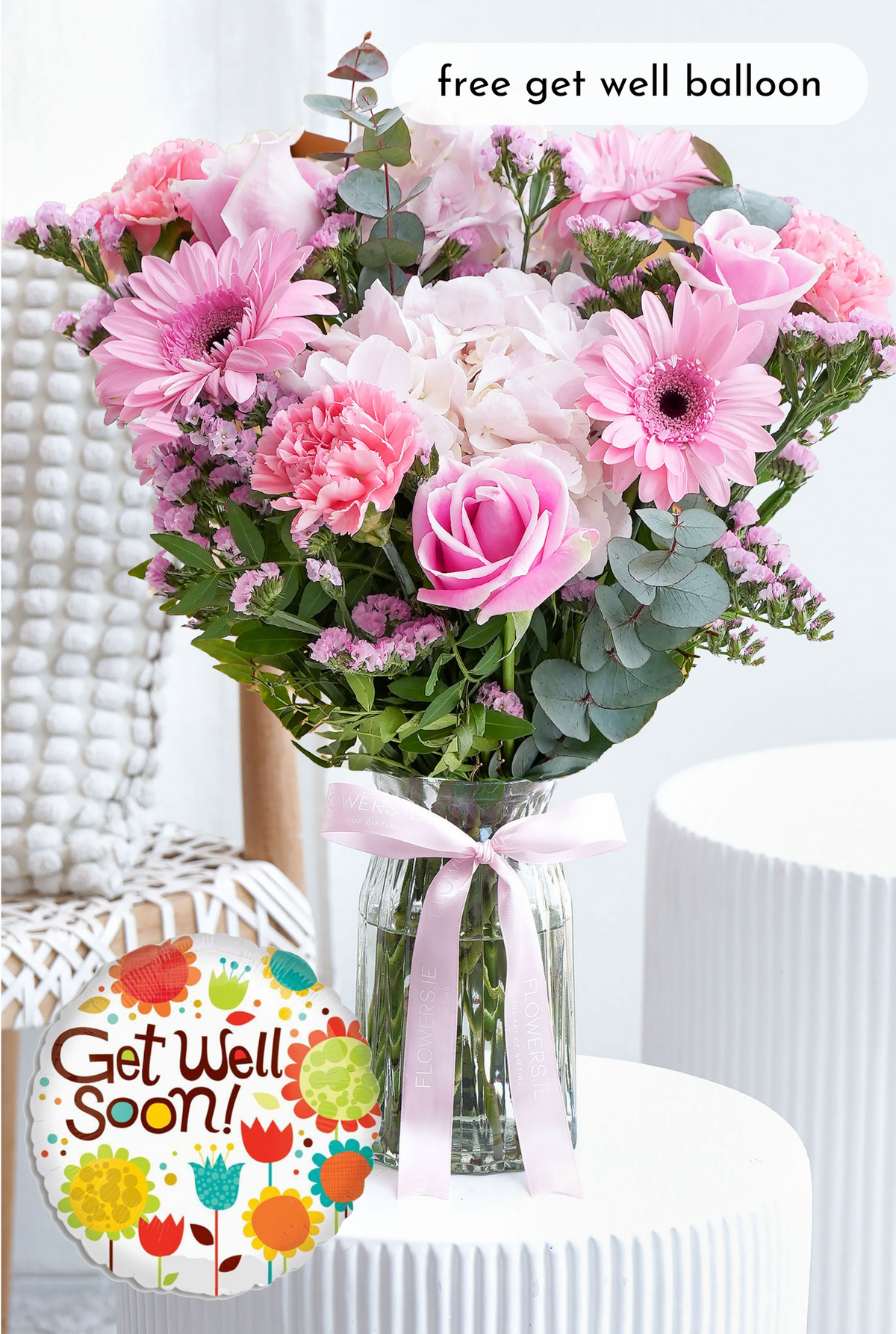 Get Well Pretty Pink - Vase