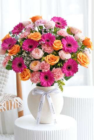 Wonderfully Honey Blush - Ceramic Vase