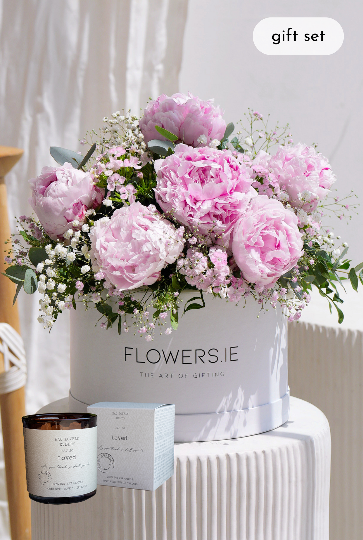 Luxury Pink Peony - Hatbox Gift Set