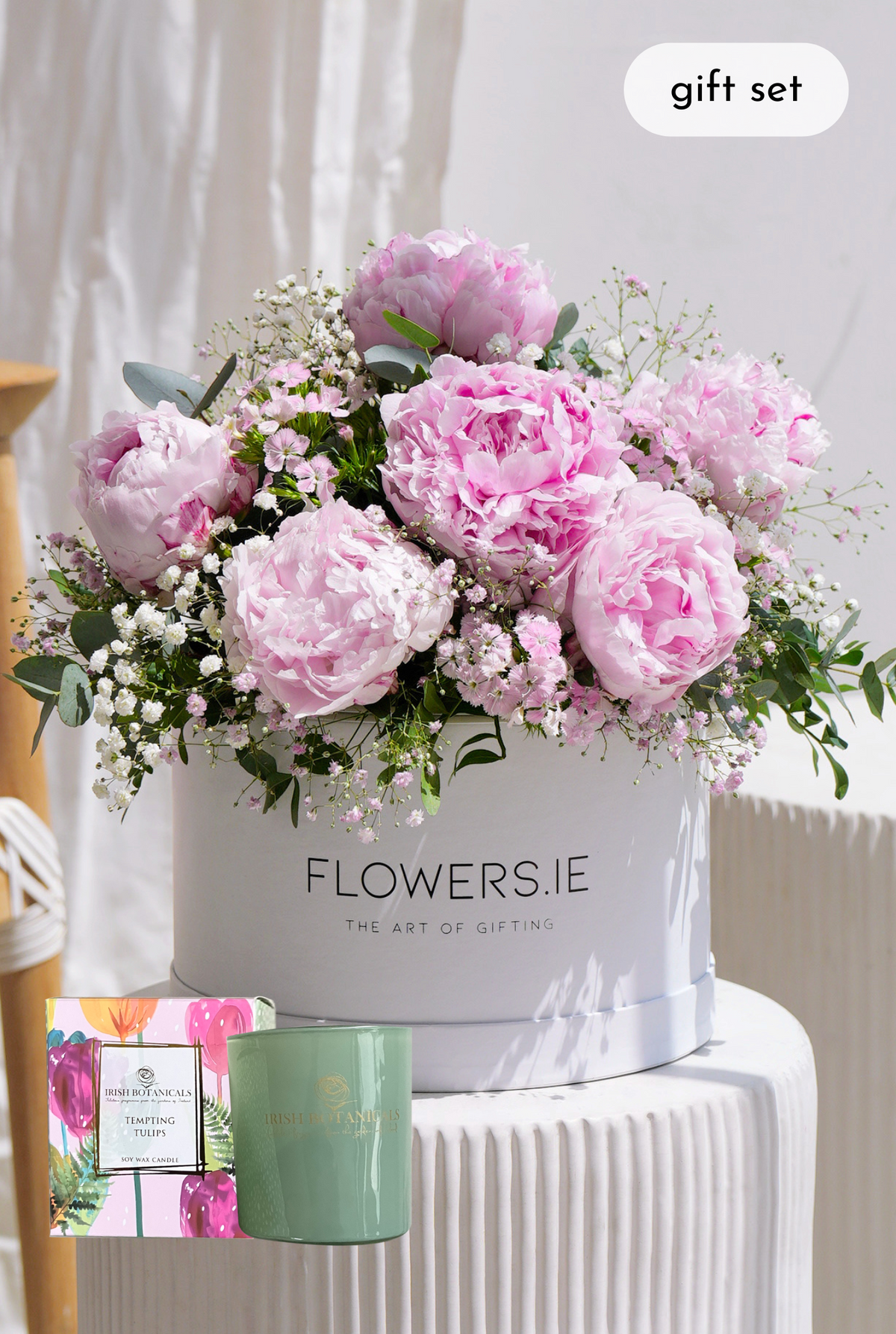 Luxury Pink Peony - Hatbox Gift Set