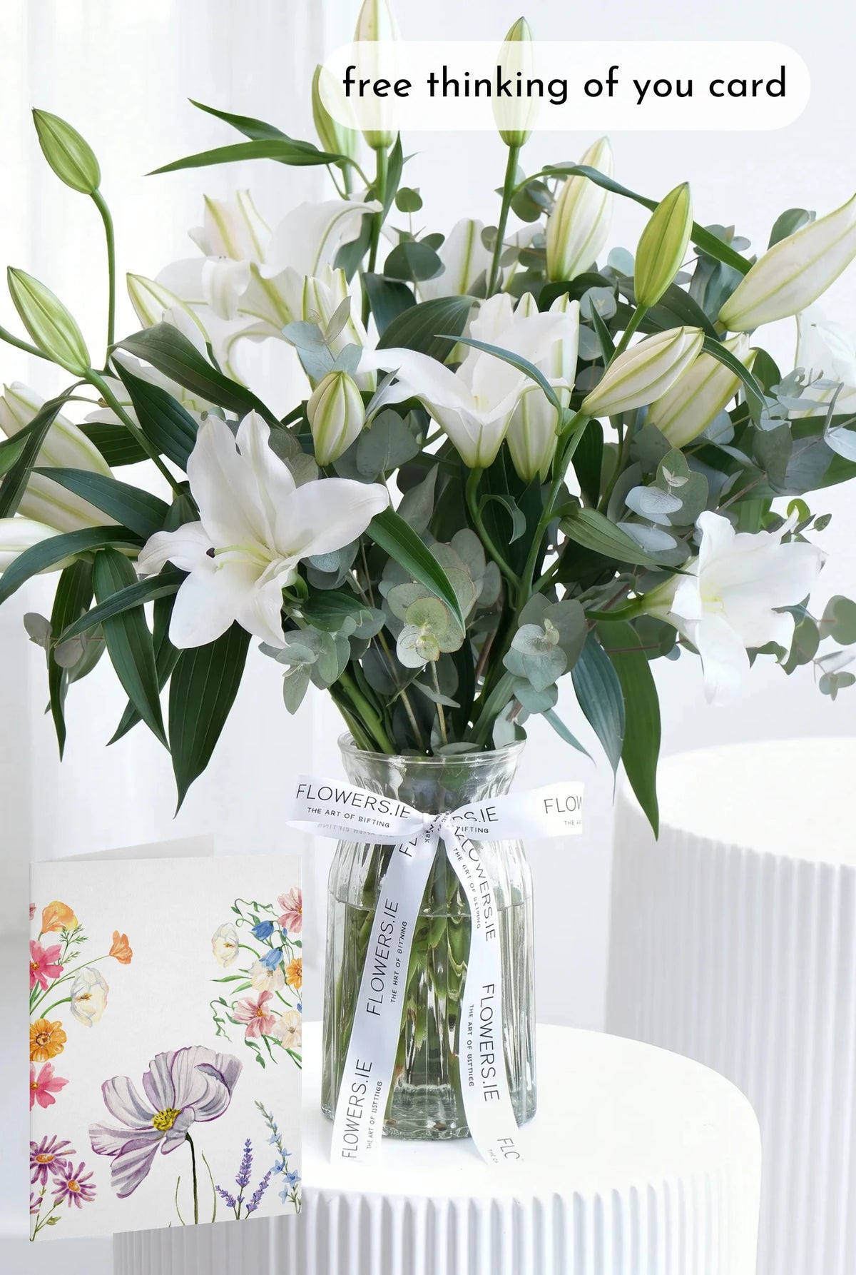 White Scented Lily - Vase