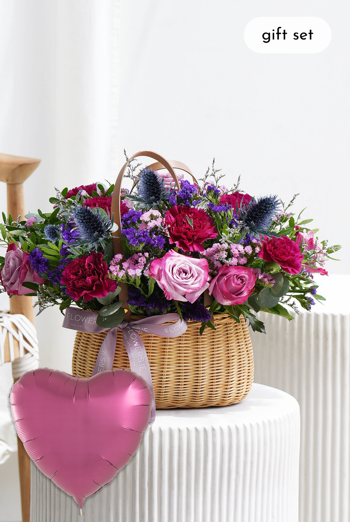 Birthday Lavender Floral - Basket