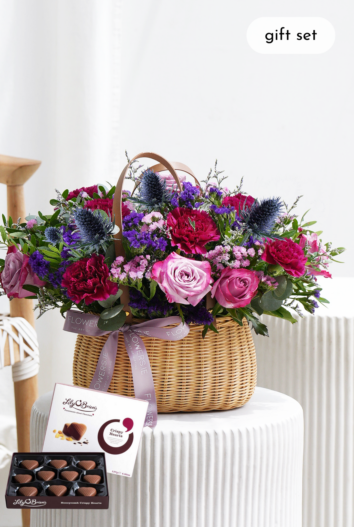 Birthday Lavender Floral - Basket