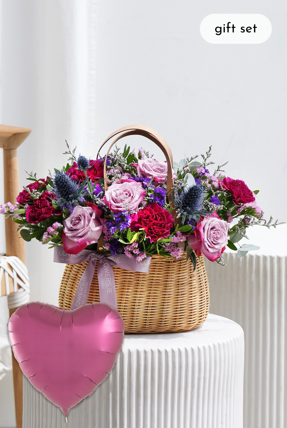 Birthday Lavender Floral - Basket
