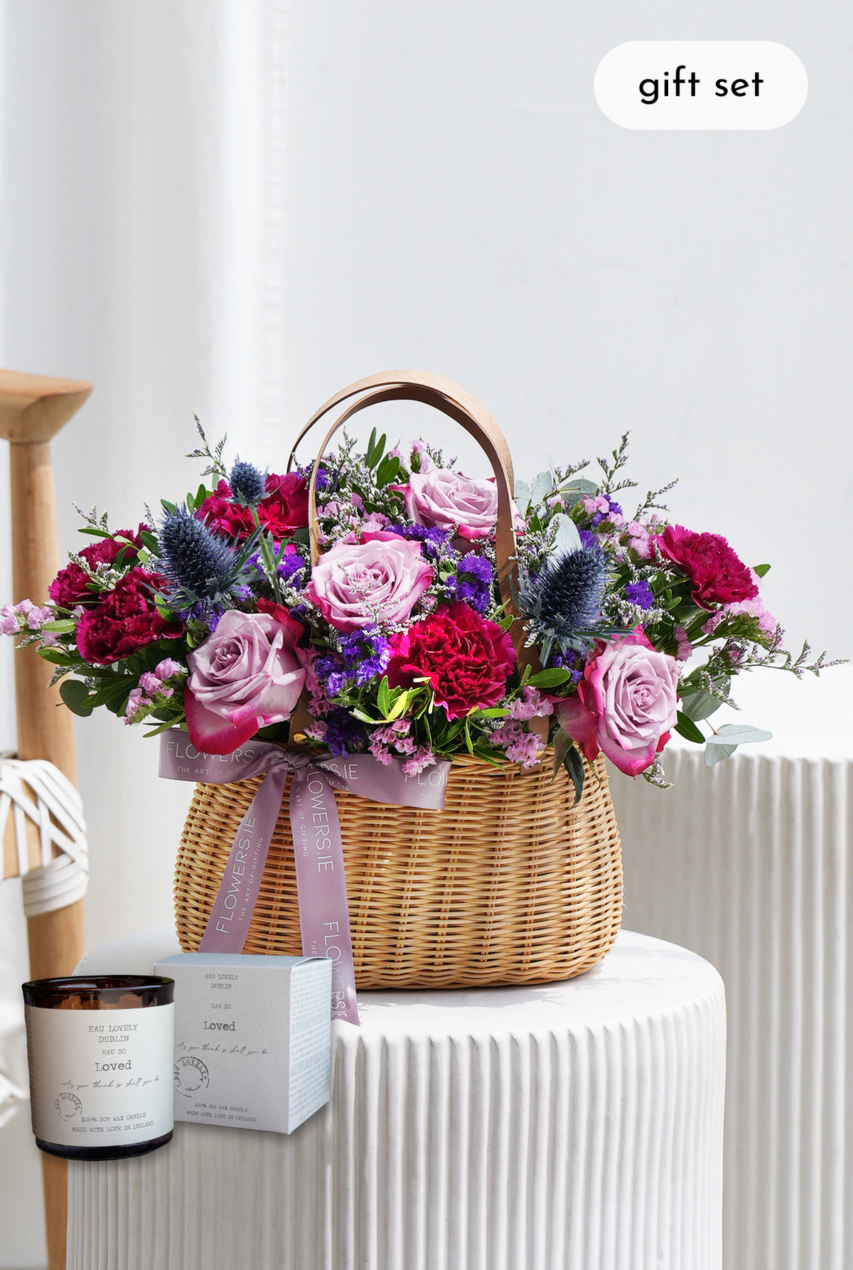 Birthday Lavender Floral - Basket