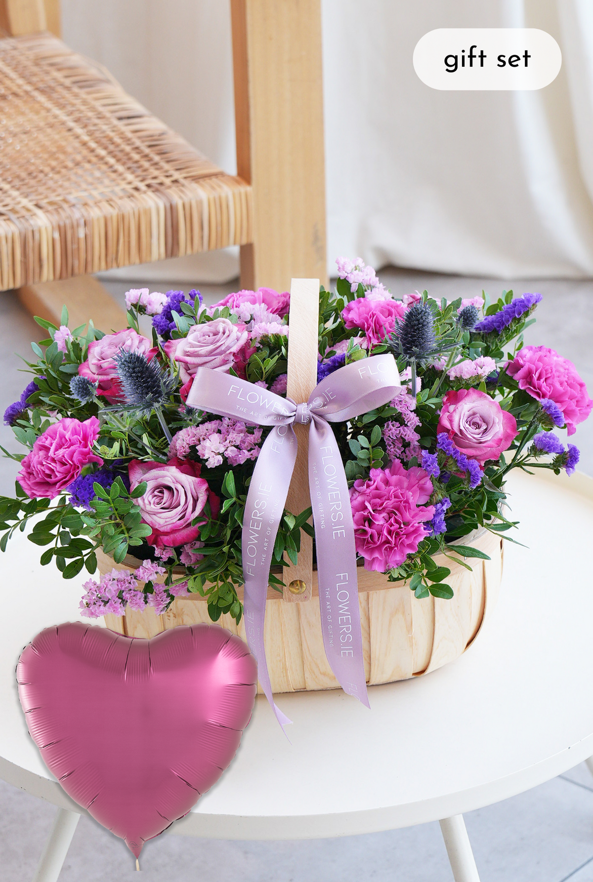 Birthday Lavender Floral - Basket