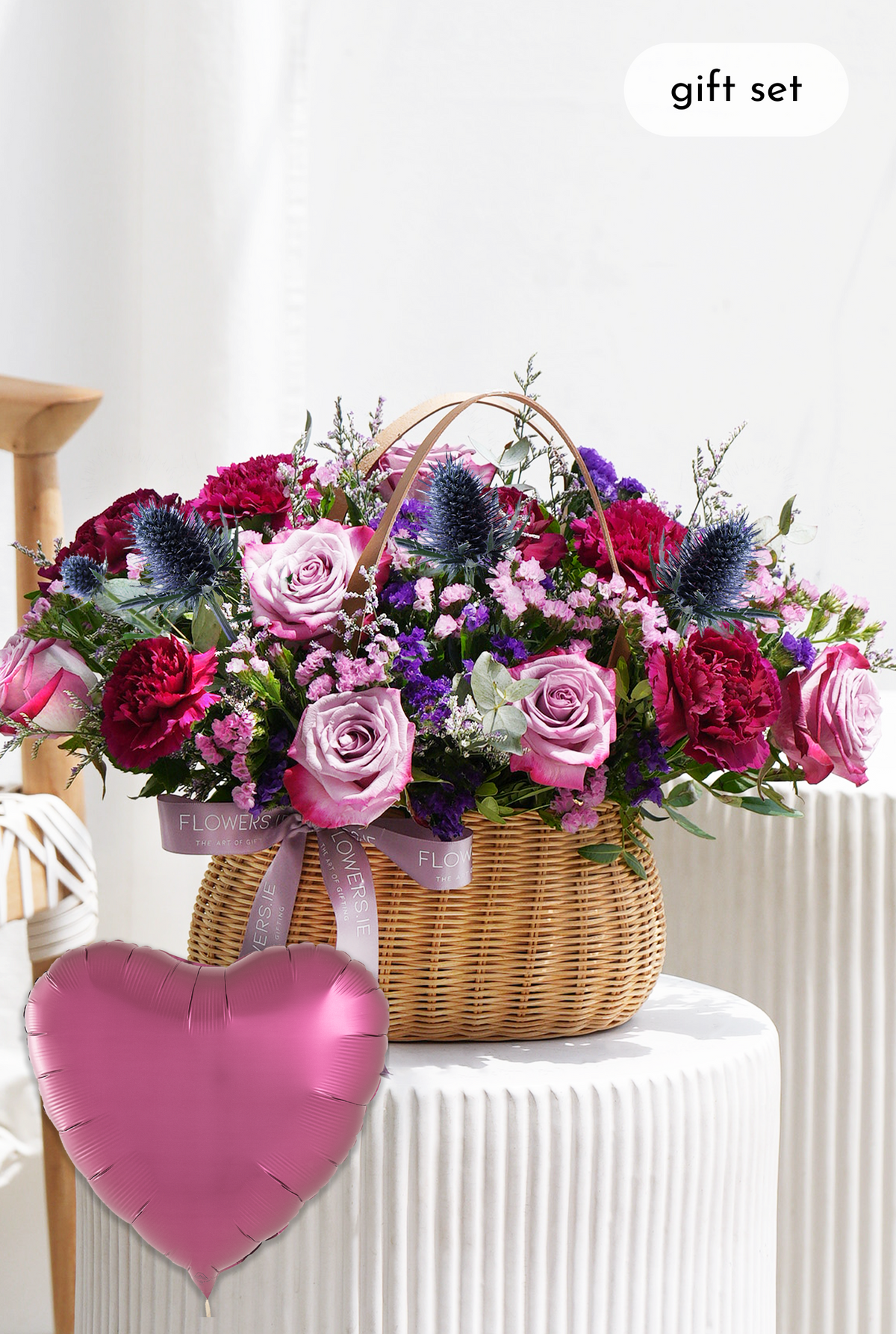 Birthday Lavender Floral - Basket