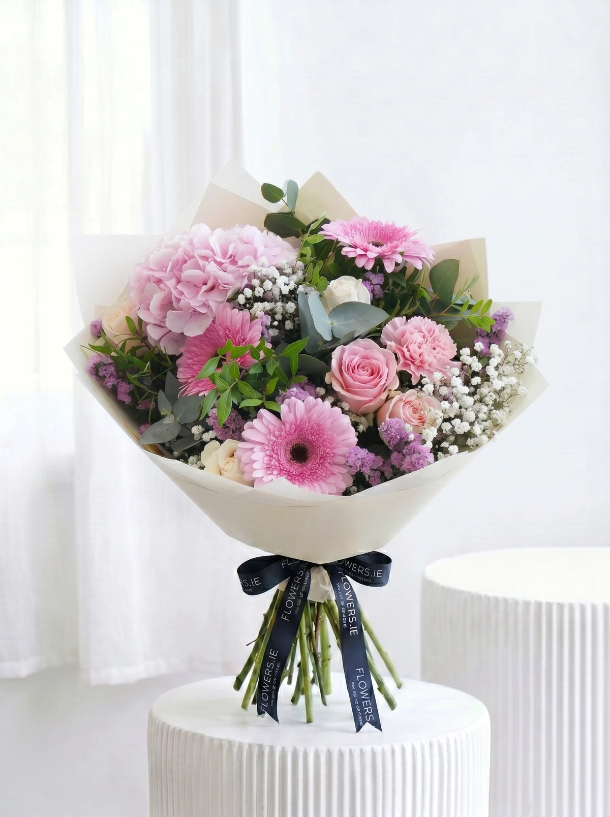 Birthday Blushing Elegance Hand-tied