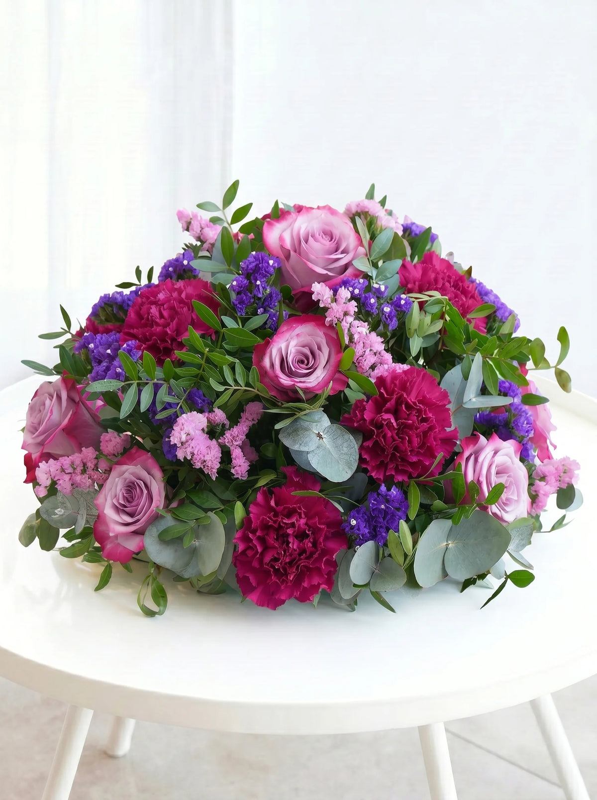 Lavender Floral Funeral Posy Pad