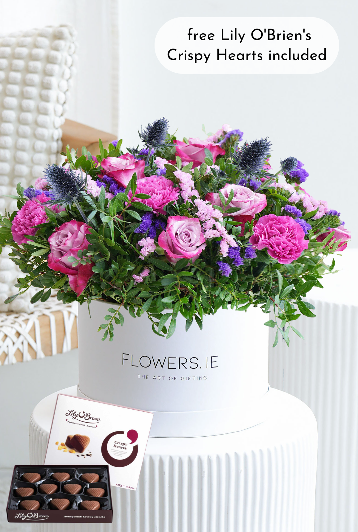 Lavender Floral - Hatbox