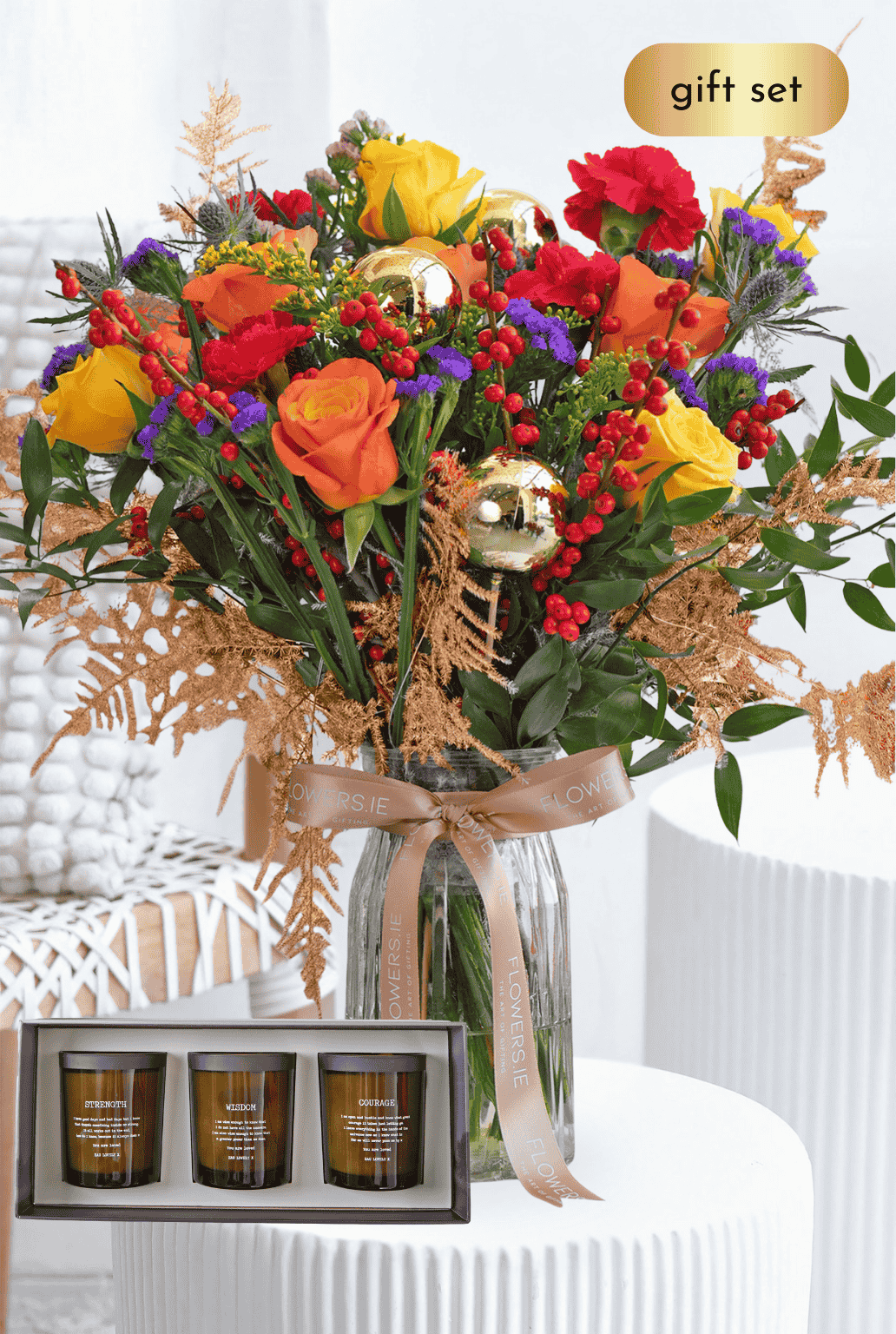 Vibrant Christmas - Vase with Candle