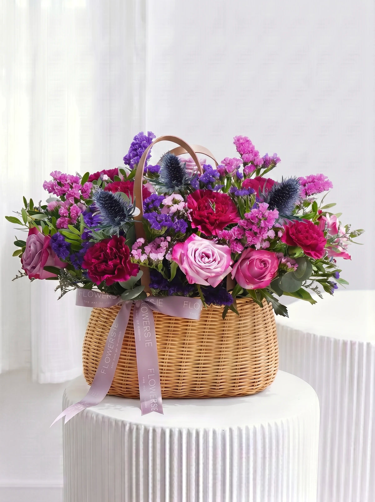 Birthday Lavender Floral - Basket