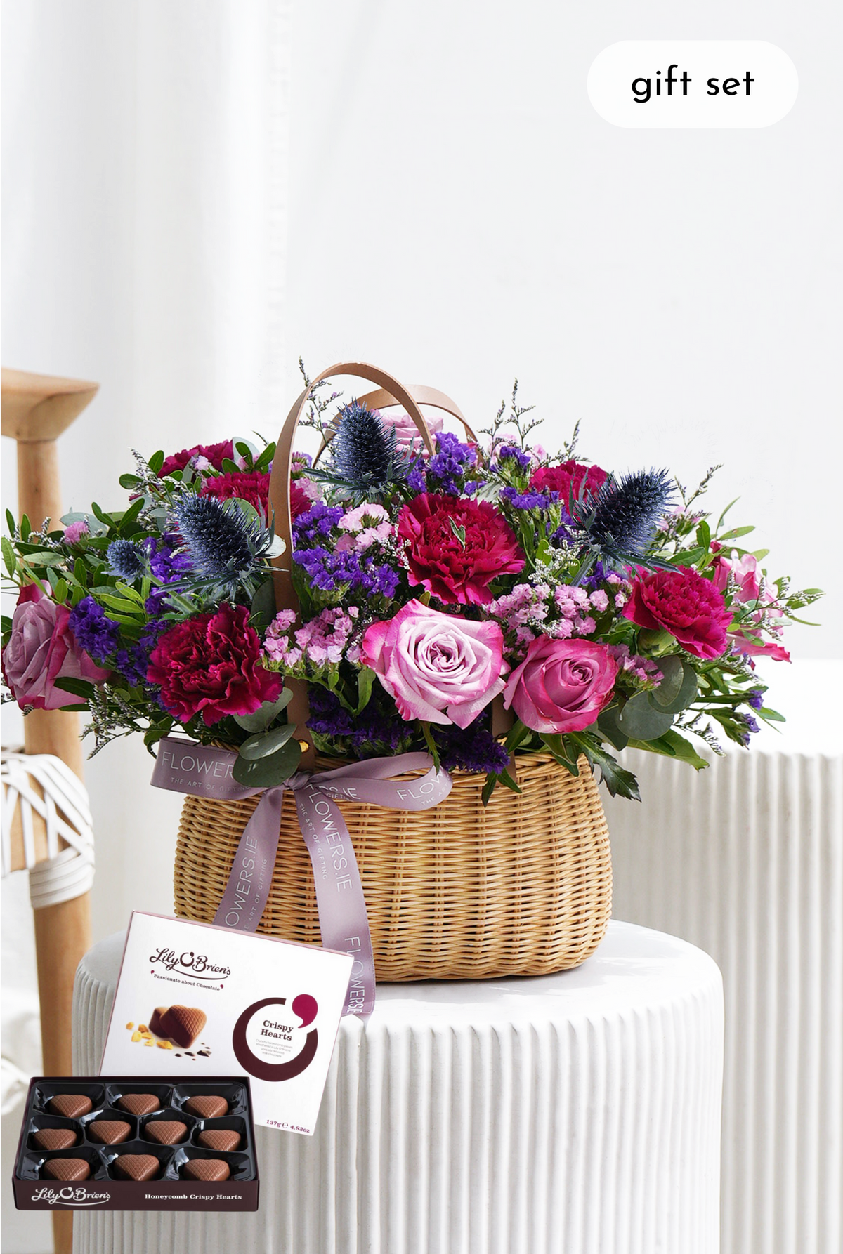 New Baby Lavender Floral - Basket