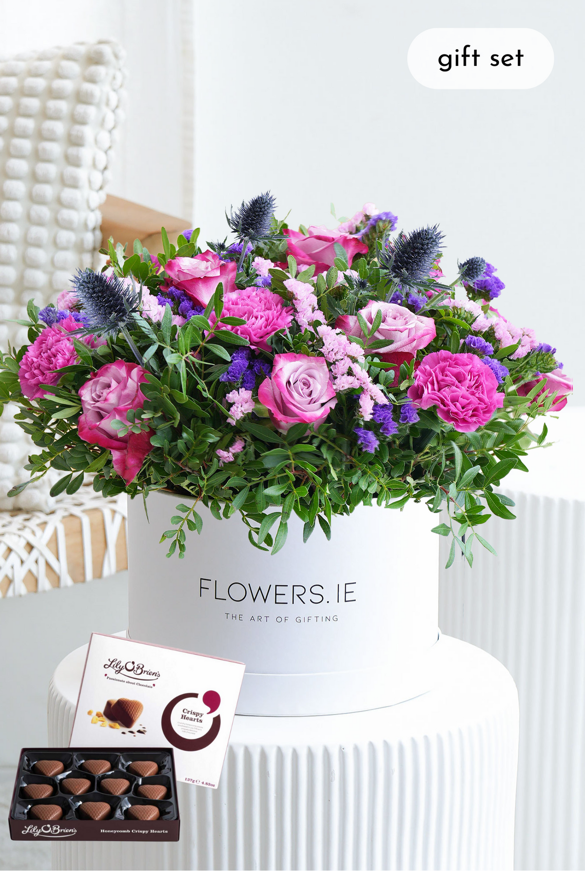 Lavender Floral - Hatbox