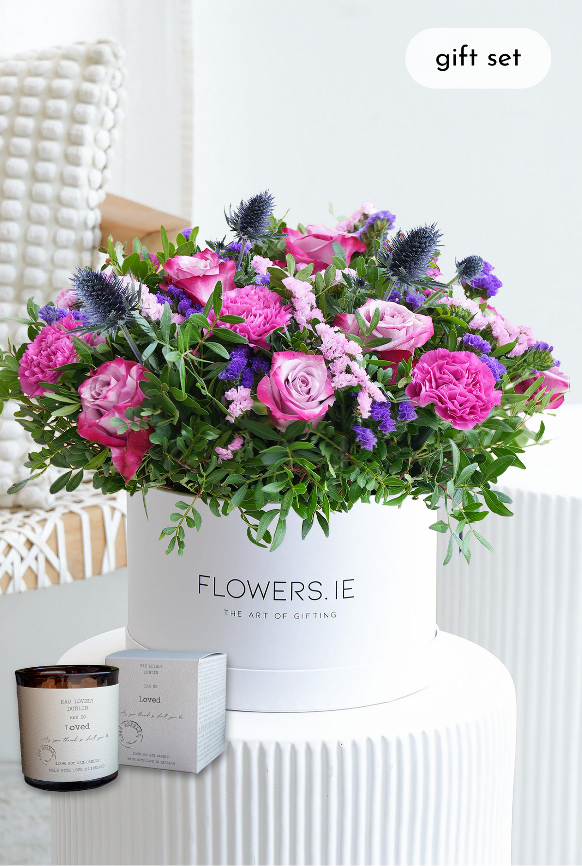 Lavender Floral - Hatbox