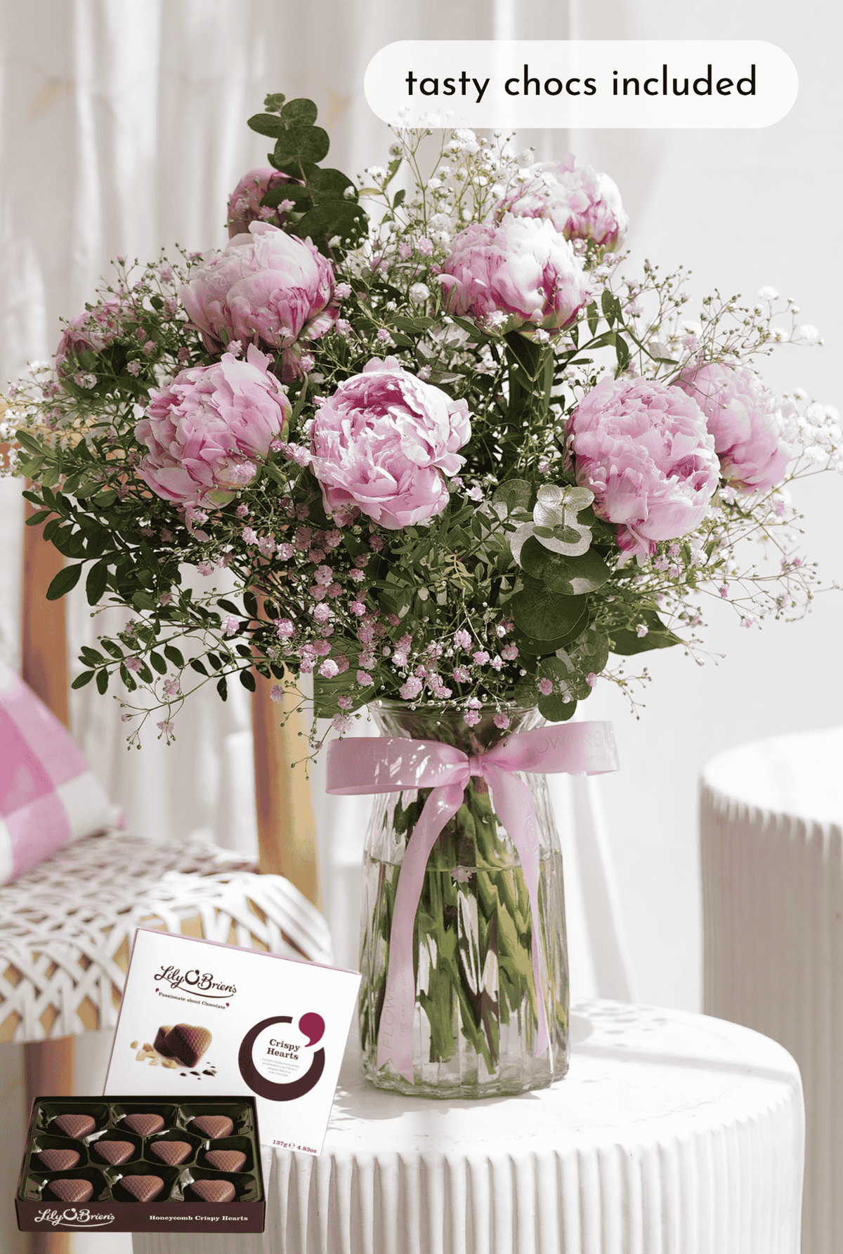 Luxury Pink Peony - Vase