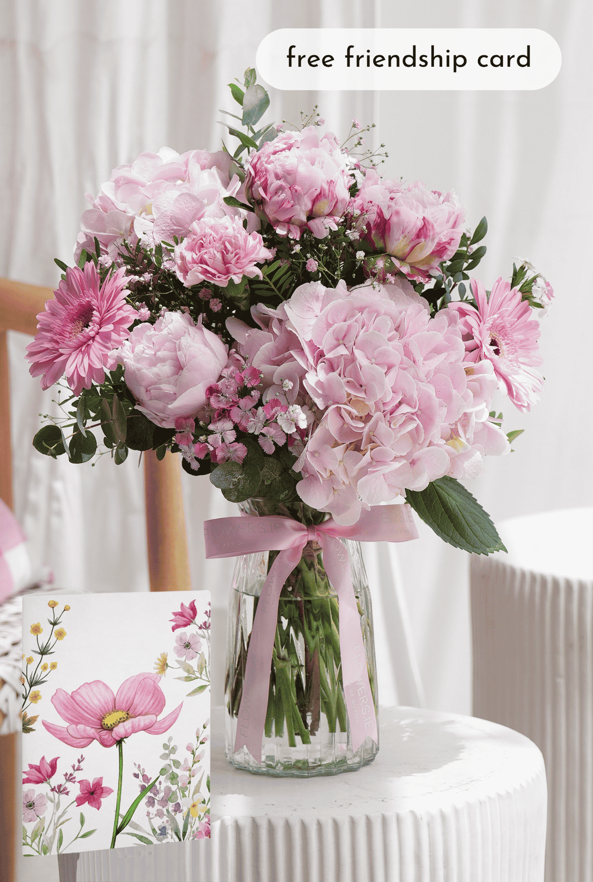 Peony Pretty Pink - Vase