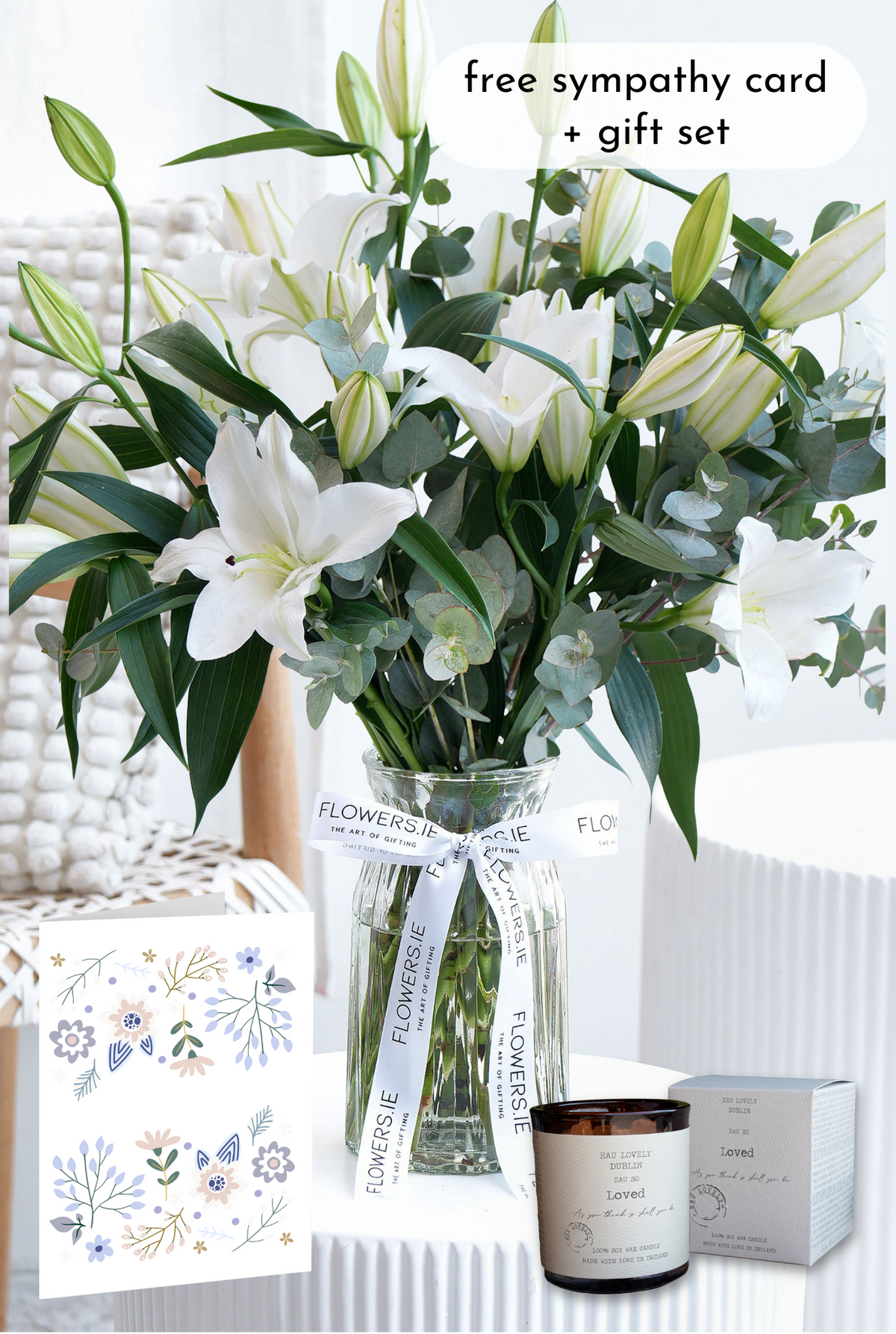 Sympathy White Scented Lily - Vase