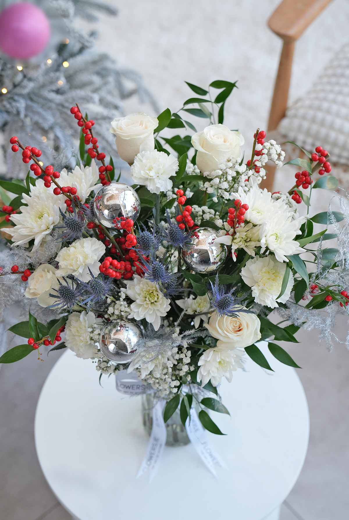 Perfect White Christmas - Vase