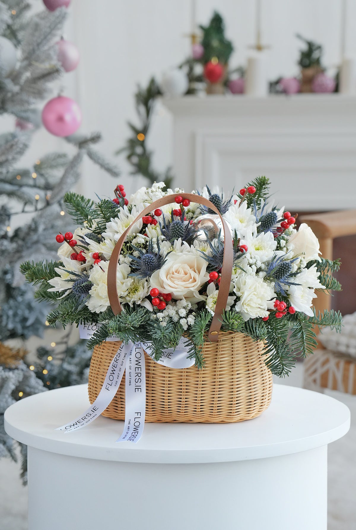 Perfect White Christmas - Basket