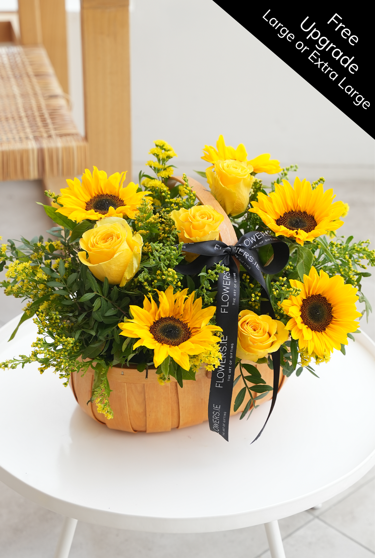 Sunflower - Basket (Free Upgrade To Large Or Extra Large)