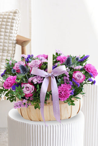 Lavender Floral - Basket