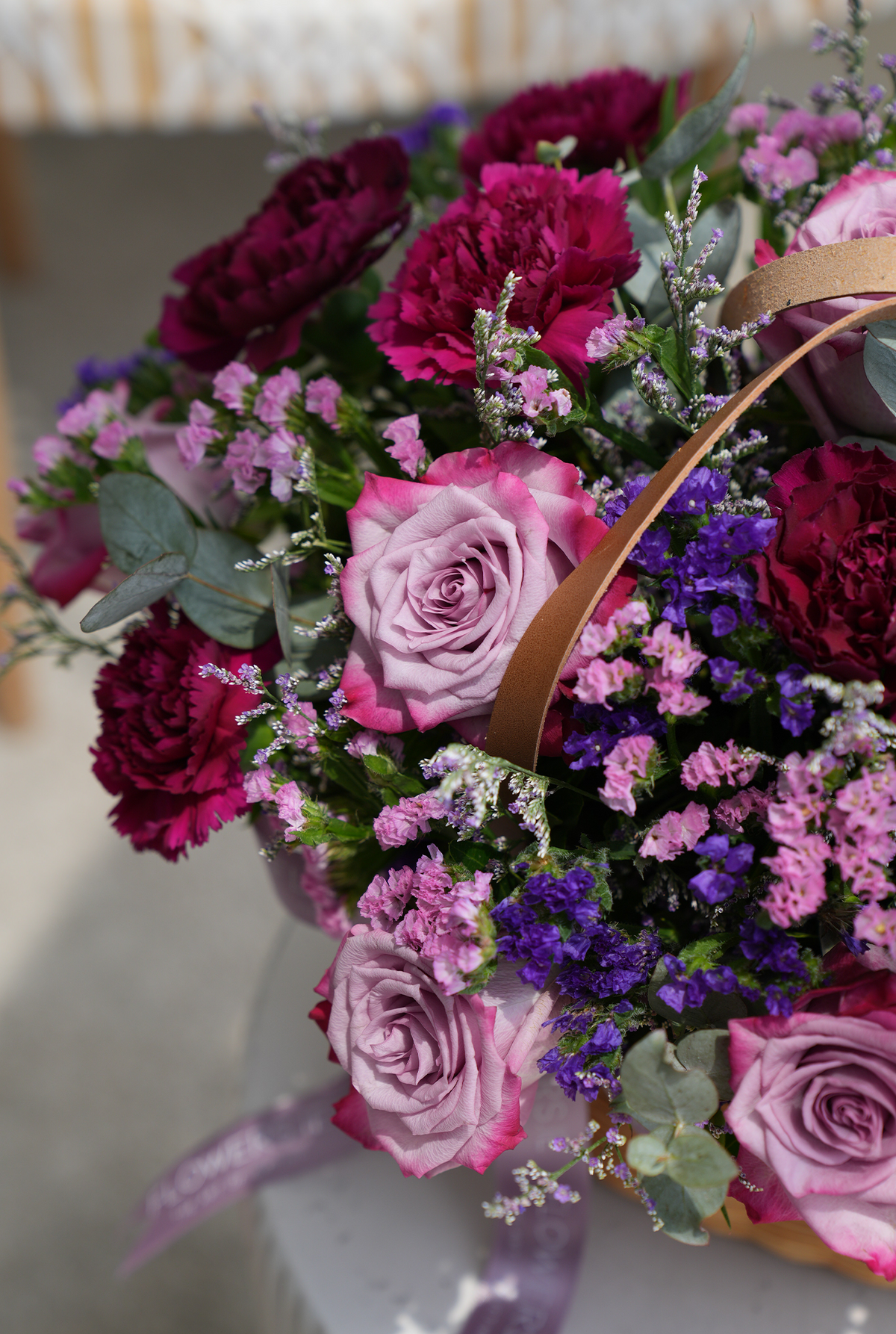 New Baby Lavender Floral - Basket