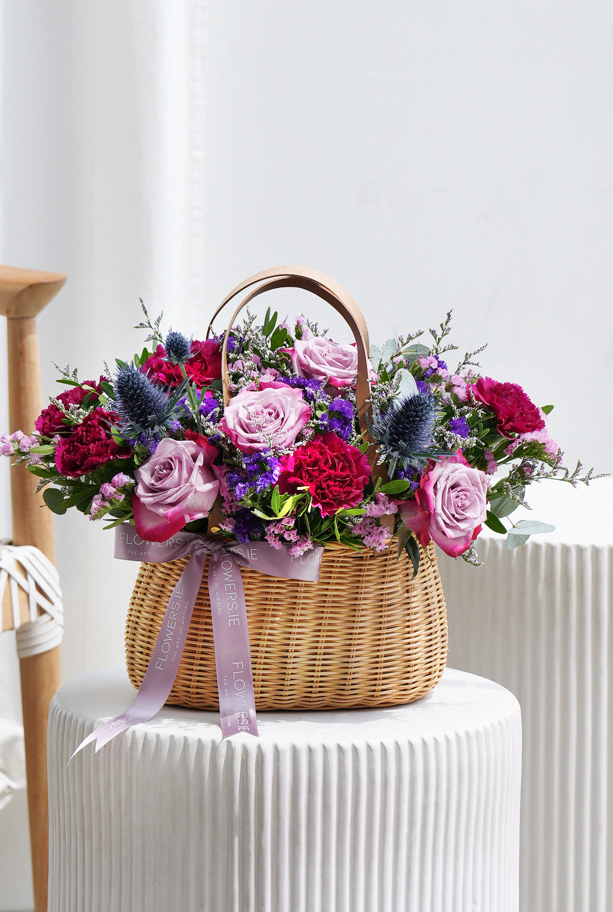 New Baby Lavender Floral - Basket