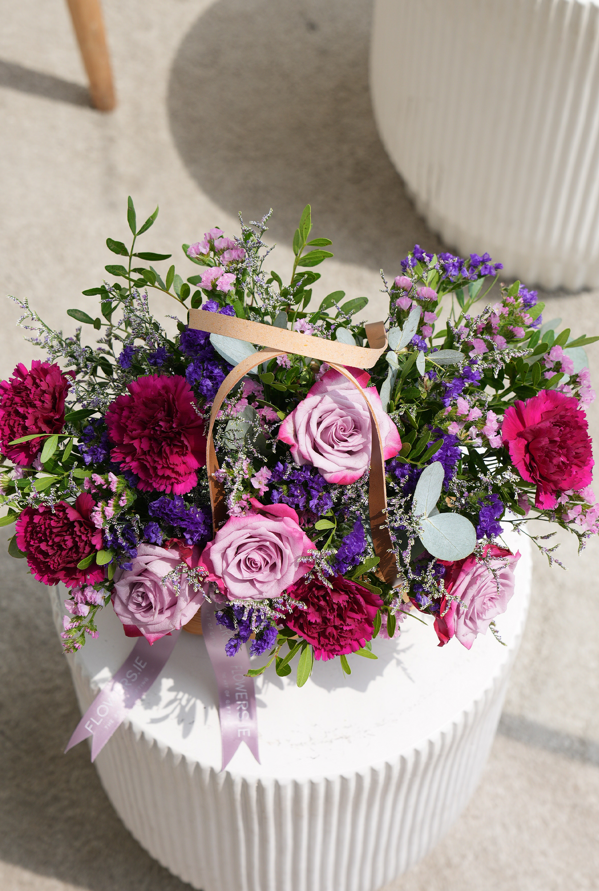 New Baby Lavender Floral - Basket