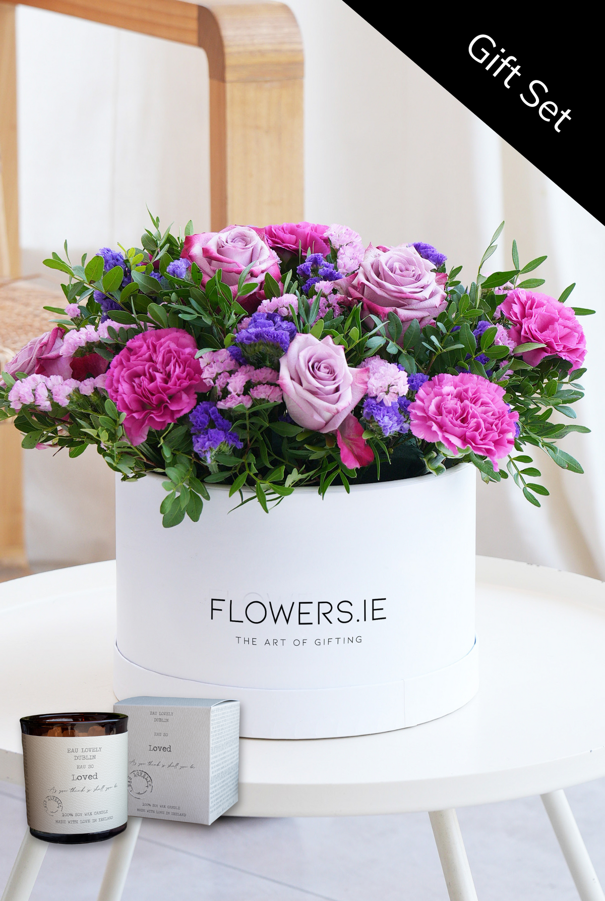 Birthday Lavender Floral - Hatbox