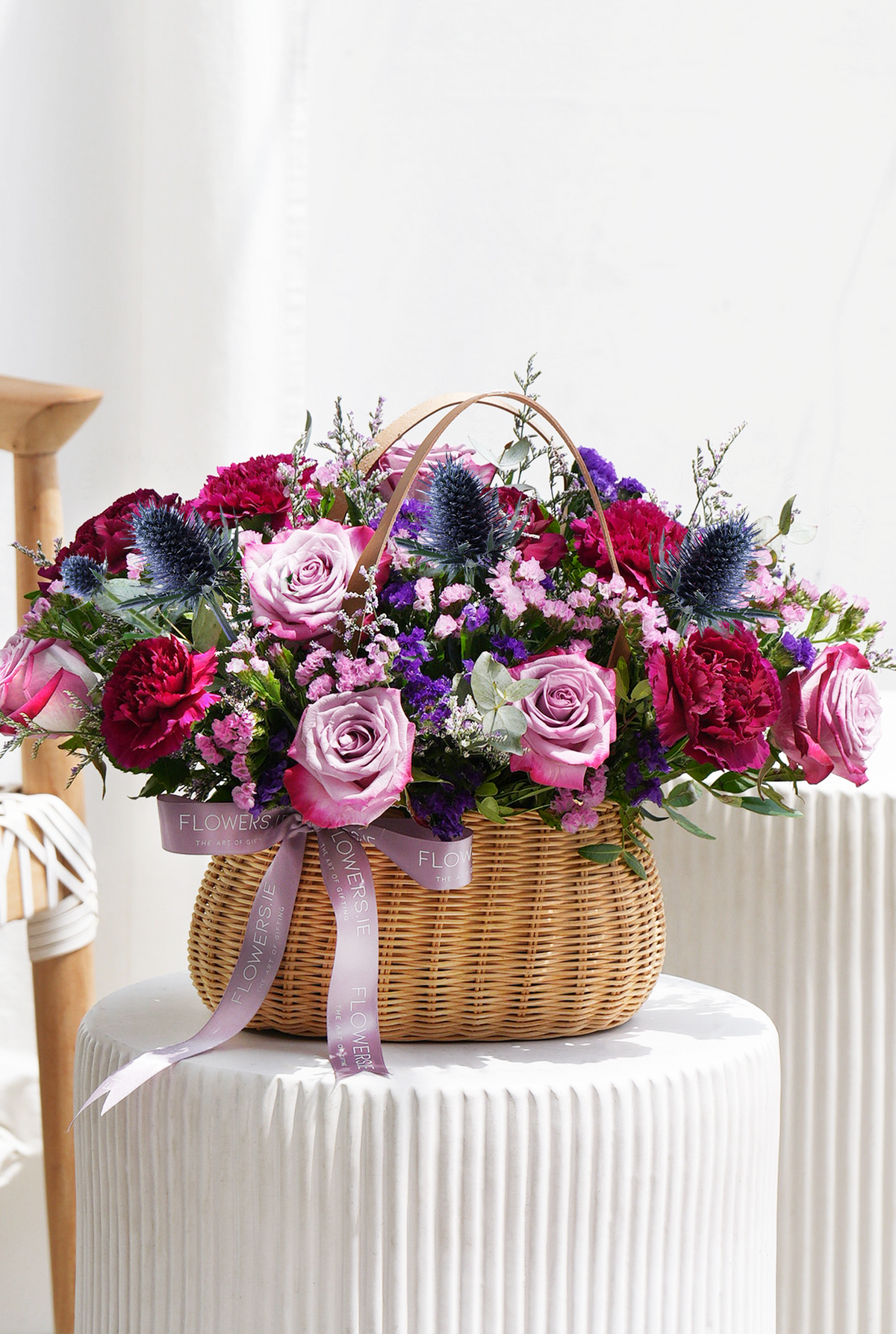 New Baby Lavender Floral - Basket
