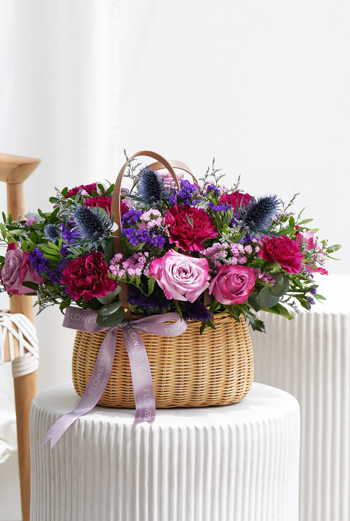 New Baby Lavender Floral - Basket