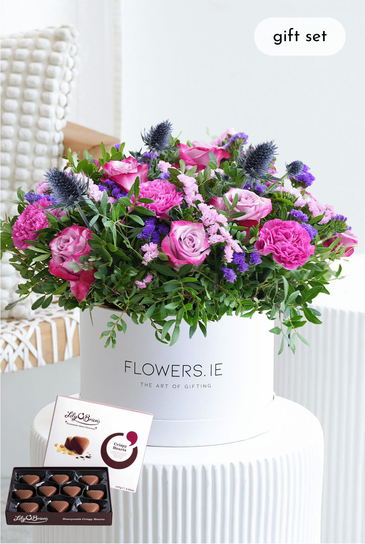 Birthday Lavender Floral - Hatbox