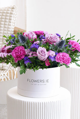 Lavender Floral - Hatbox