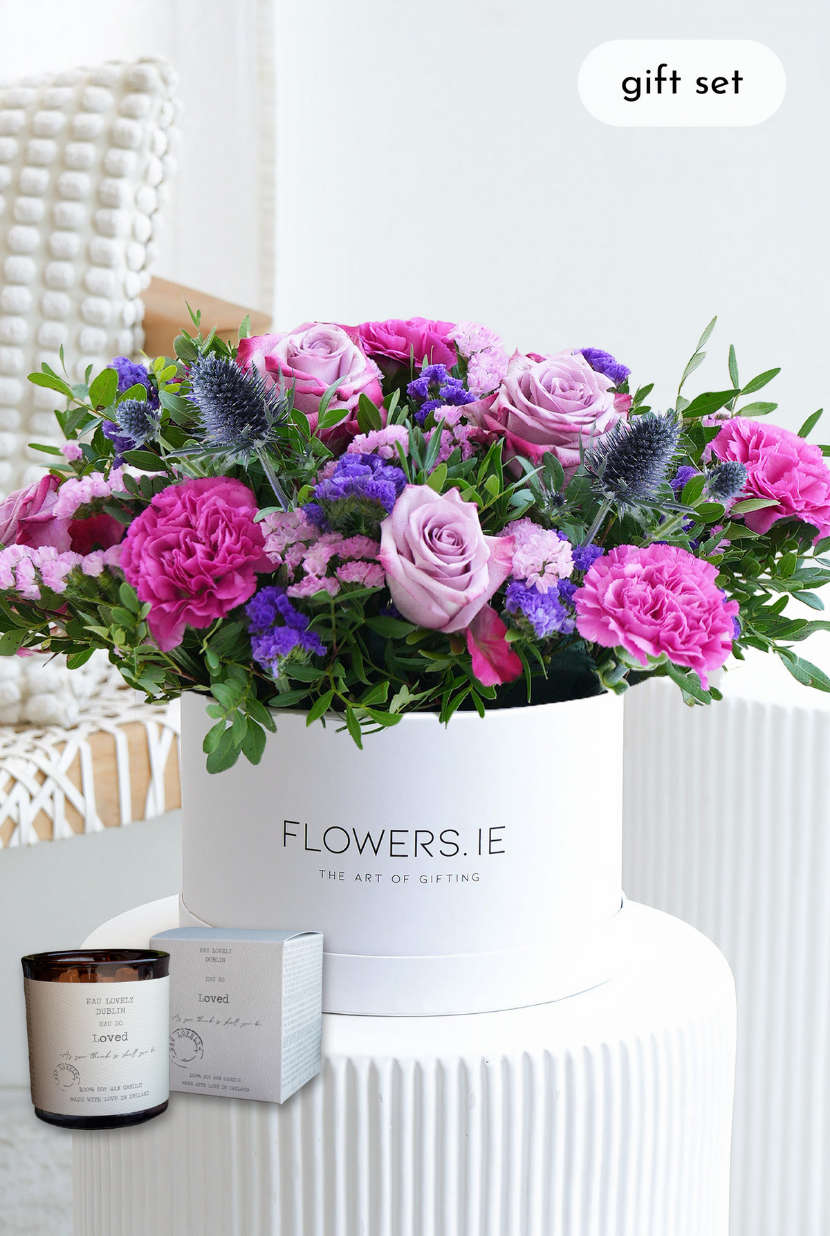 Birthday Lavender Floral - Hatbox