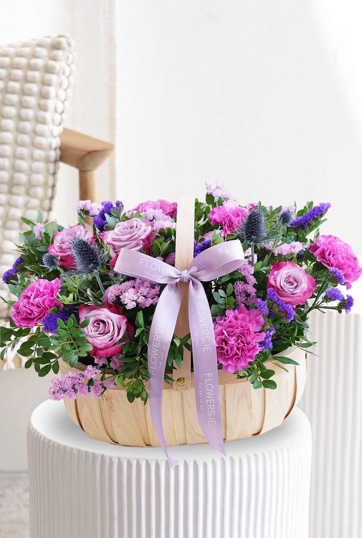 Birthday Lavender Floral - Basket