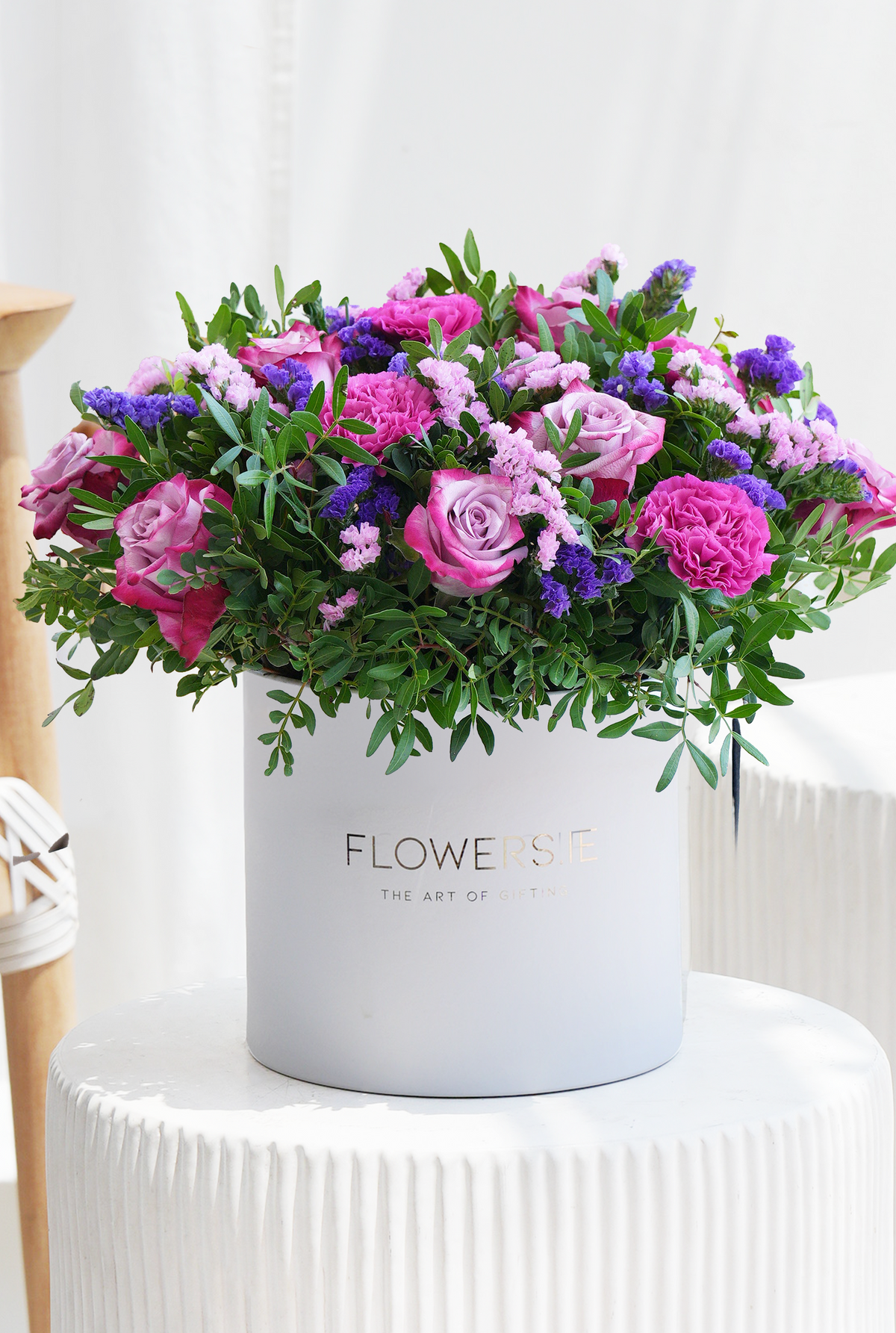 Lavender Floral - Hatbox