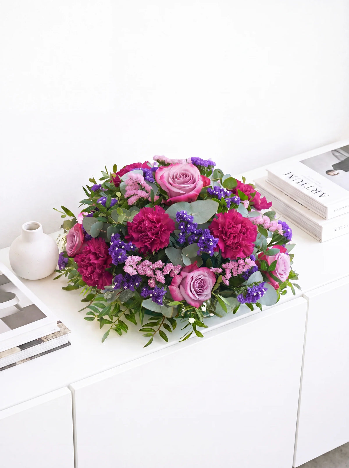 Lavender Floral Funeral Posy Pad