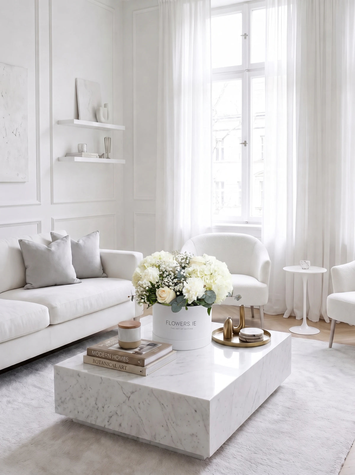 New Baby Perfect White - Hatbox