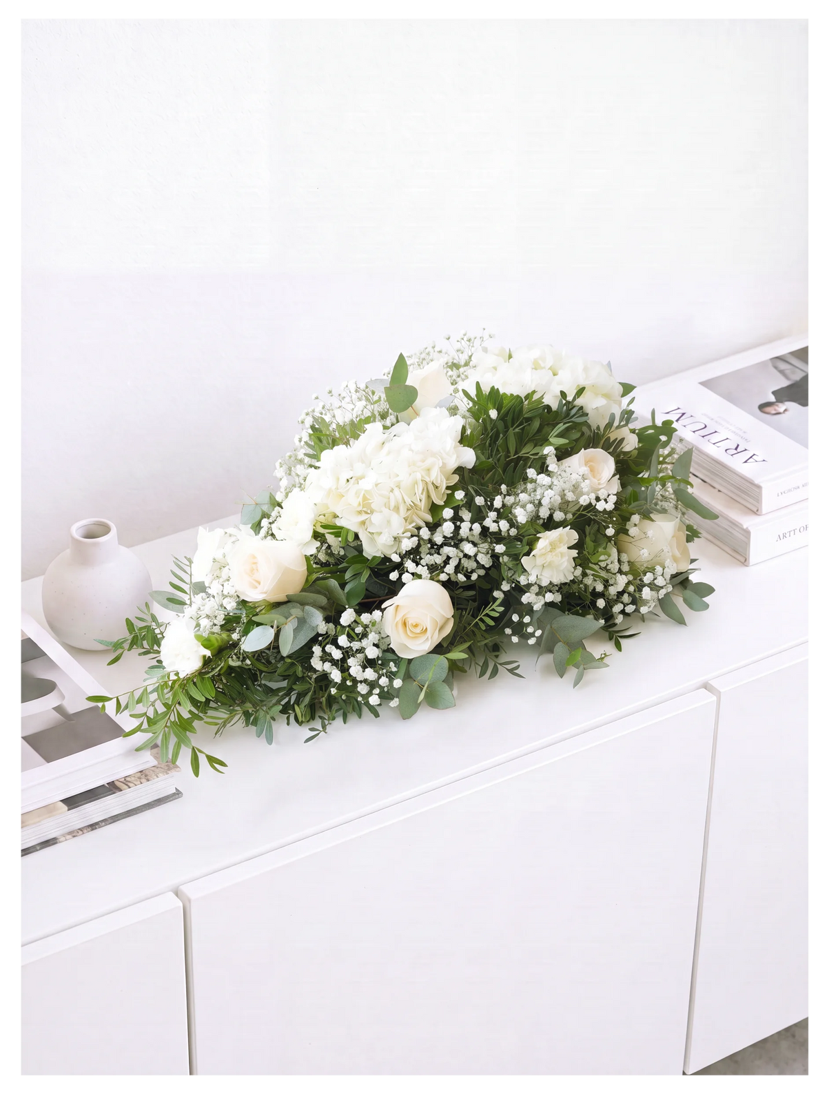 Perfect White Funeral Spray