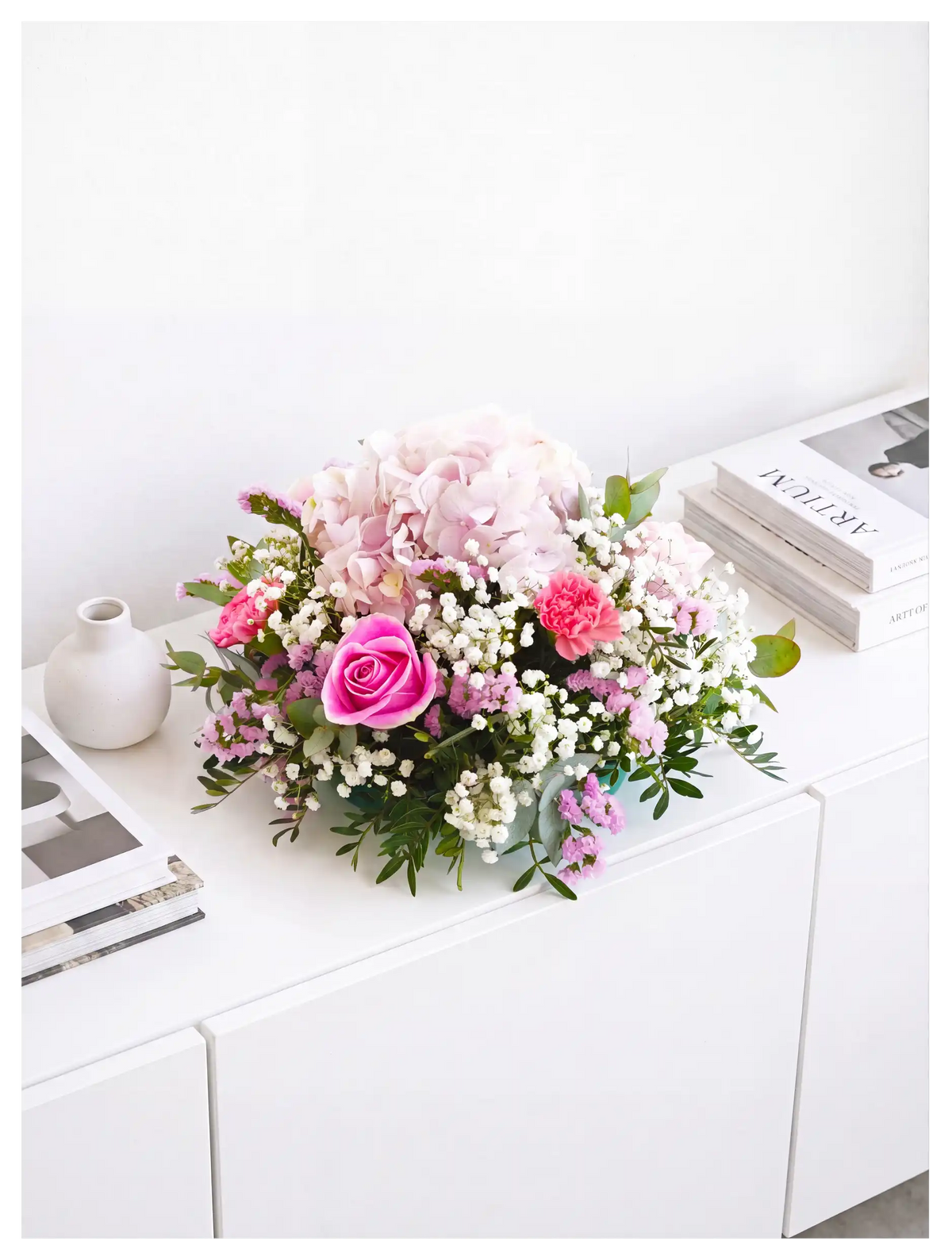 Pretty Pink Funeral Posy Pad