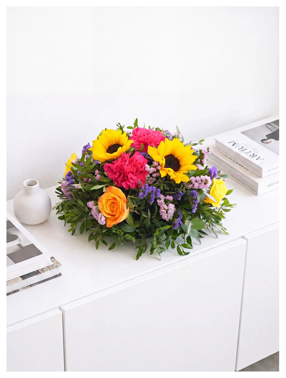 Vibrant Funeral Posy Pad