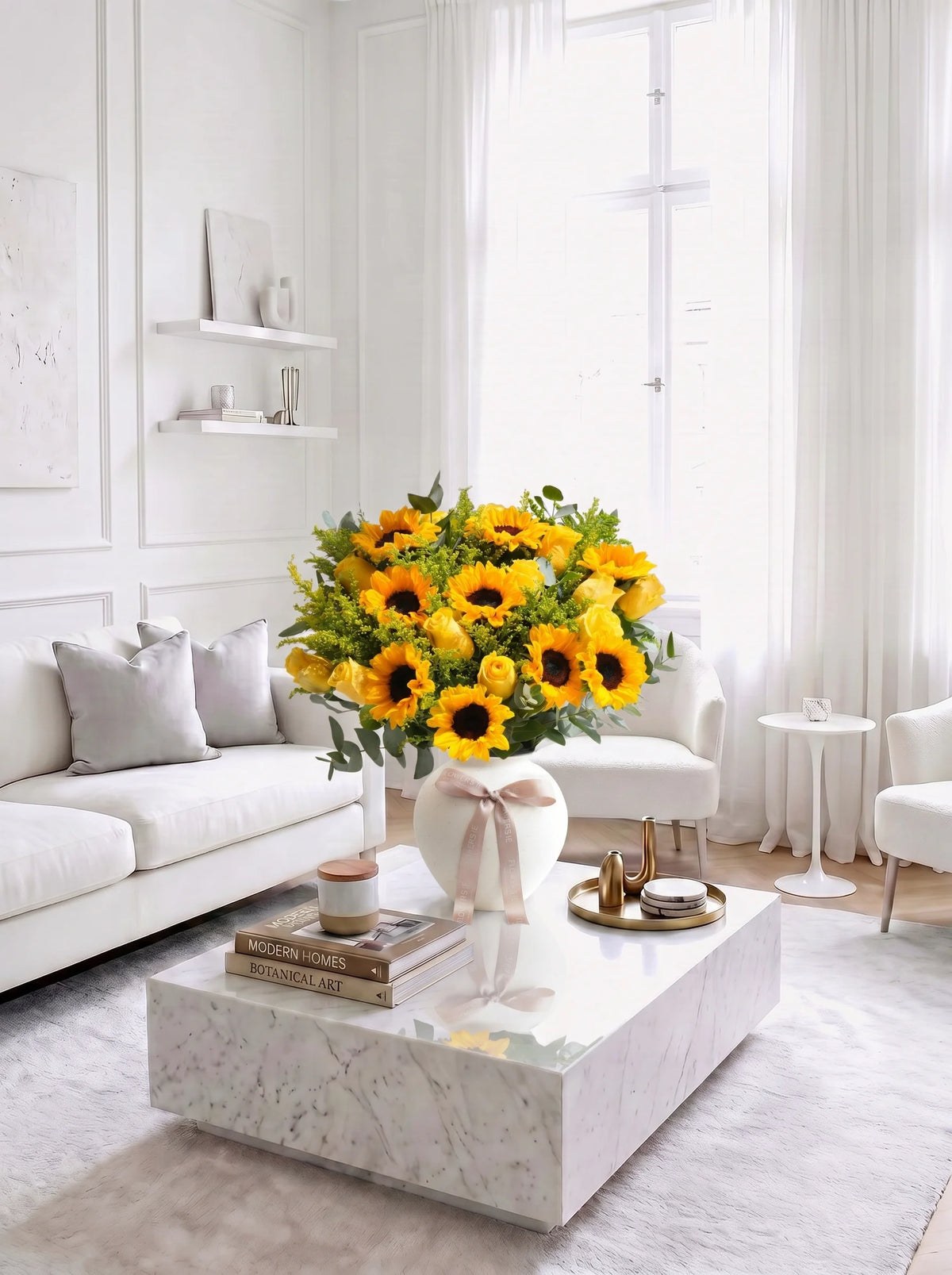 Wonderfully Sunflower - Ceramic Vase