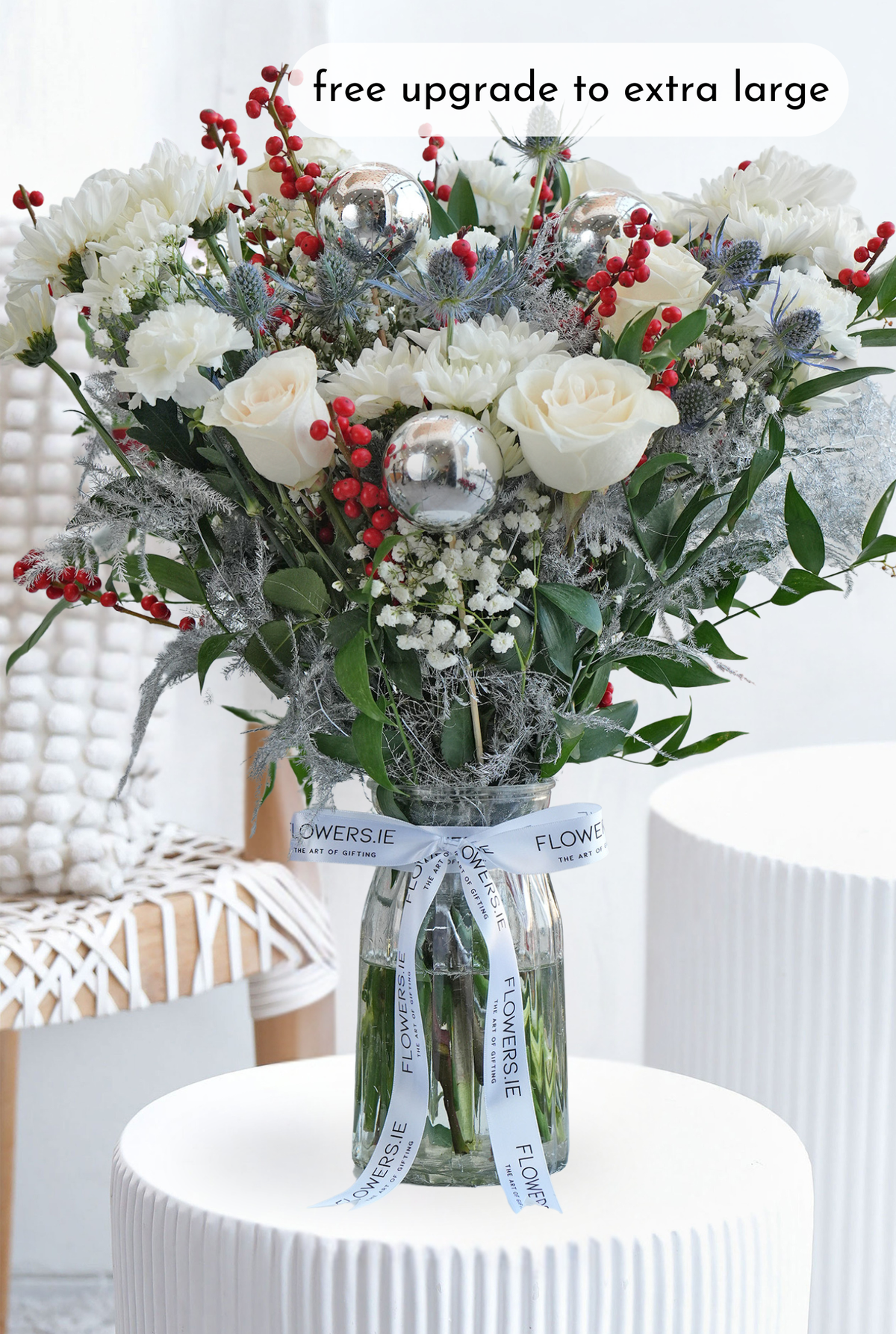 Perfect White Christmas - Vase