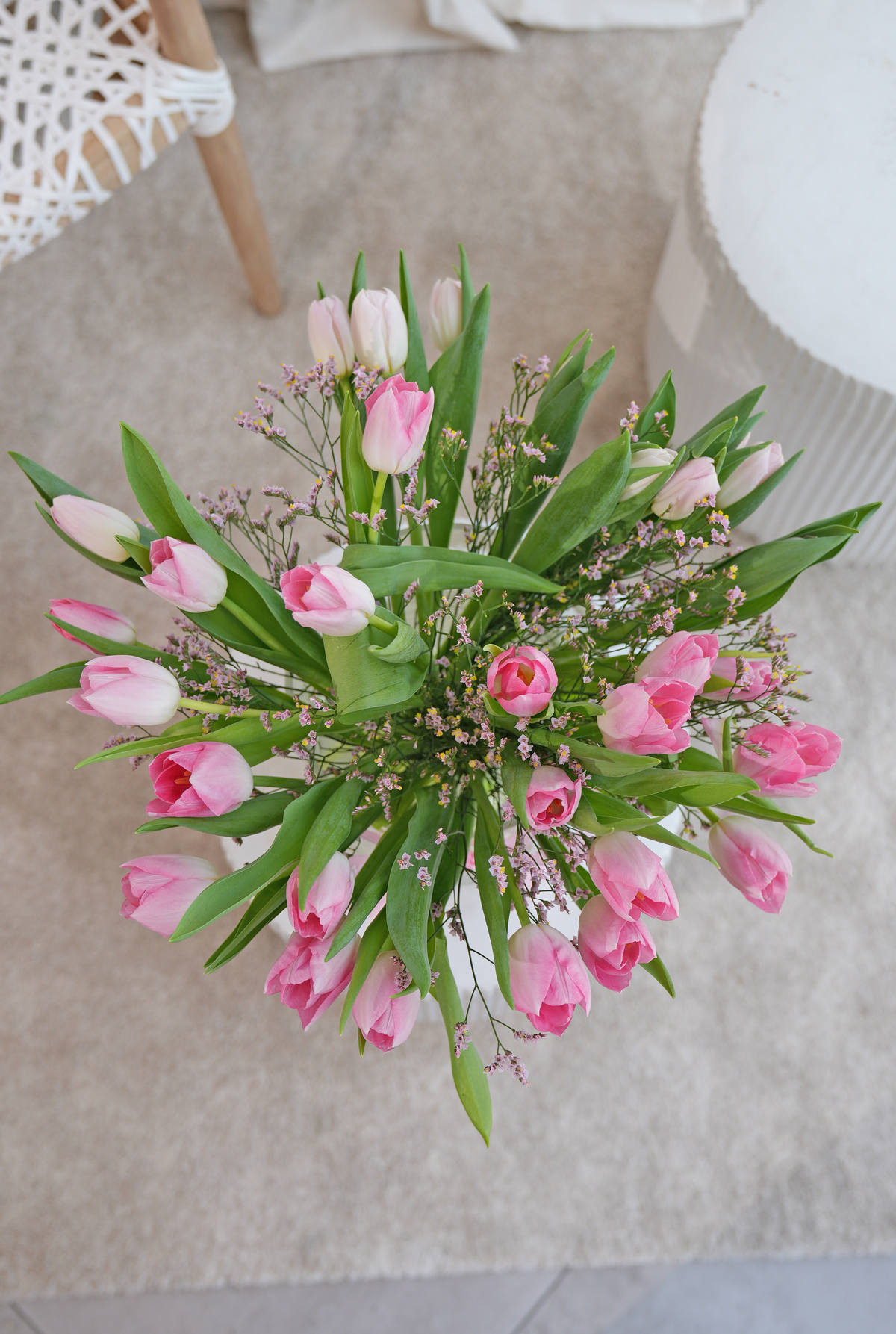Luxury Pink Tulips - Vase