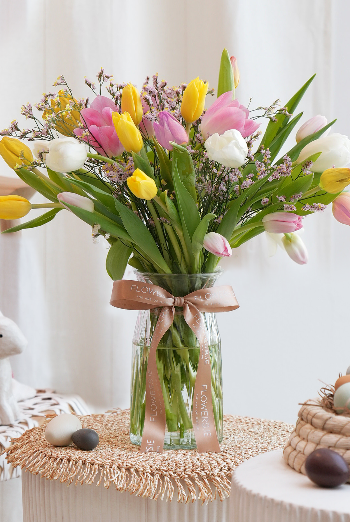 Easter Mixed Tulips - Vase