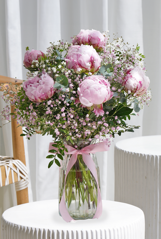 Luxury Pink Peony - Vase